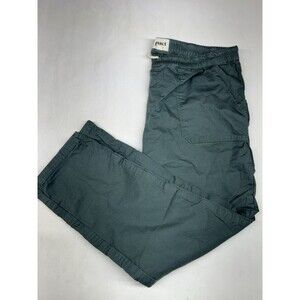 Pact Organic Cotton Canvas Roll Up Pants Men’s Size XXL Green - Draw String